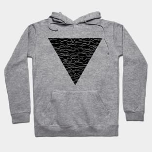 geometric triangle waves design Hoodie